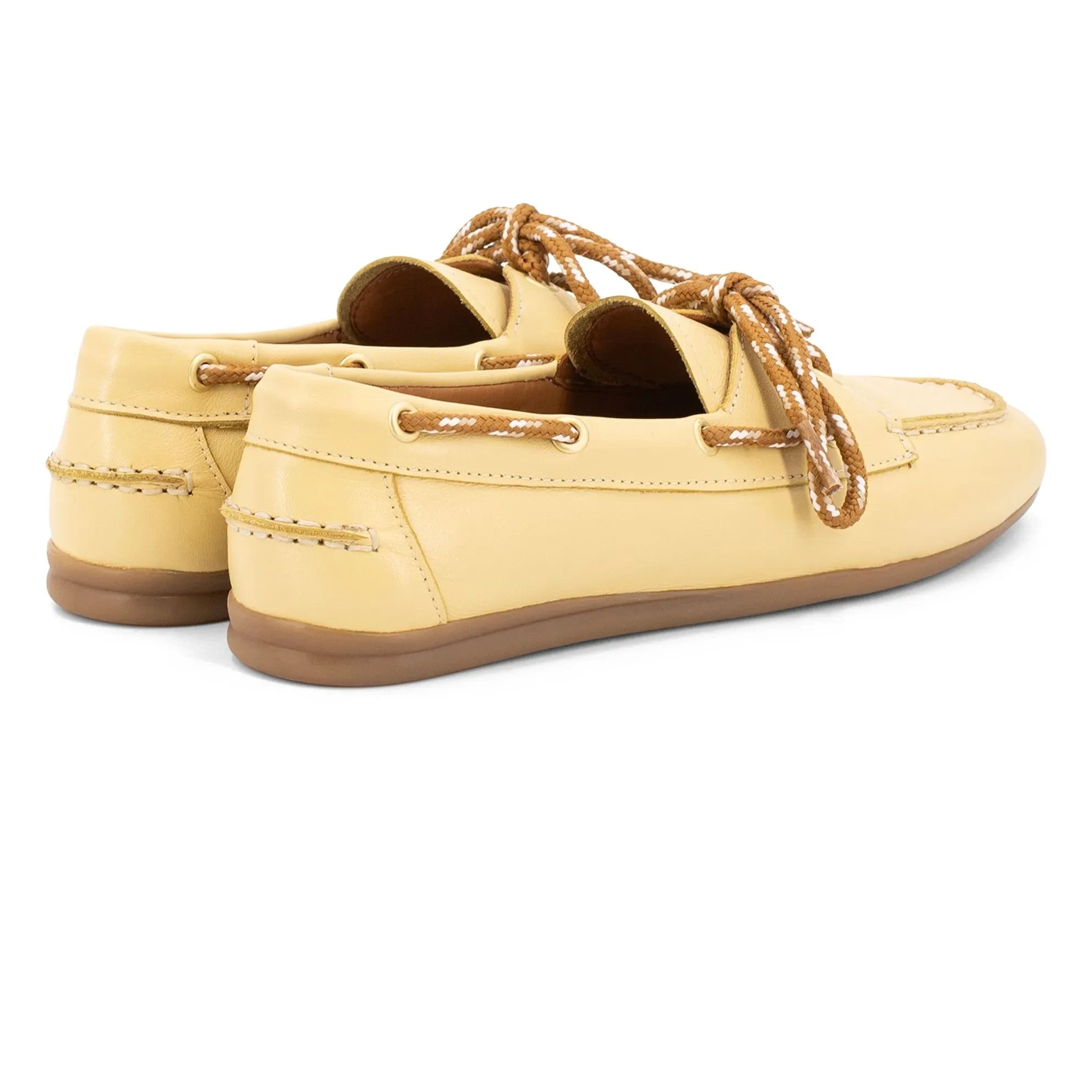 Toral - Zapatos náuticos de piel Kimana | Amarillo