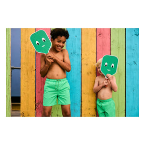 Beachlife - Bañador corto texturizado liso | Verde