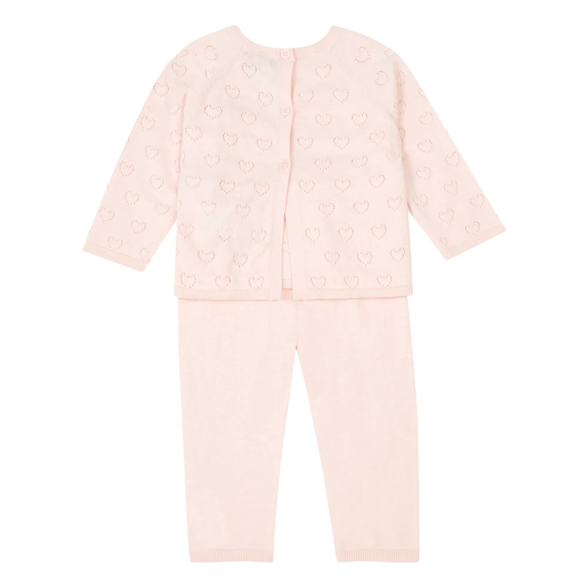 Bonton - Ajurlu Ev Kazak ve Tayt | Açık Pembe