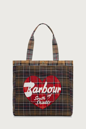 Bolso shopper Barbour de algodón para mujer