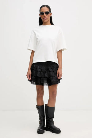 AllSaints Paloma - Camiseta ancha de algodón para mujer