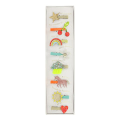 Meri Meri - Horquillas con iconos - Set de 8