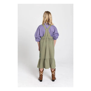 Hundred Pieces - Devi Fleurie Delantal | Verde almendra