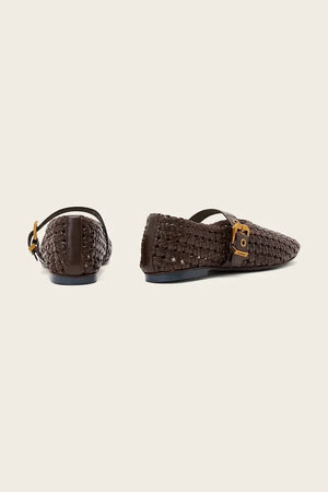 AllSaints Sabine Woven Flat Bailarinas de piel