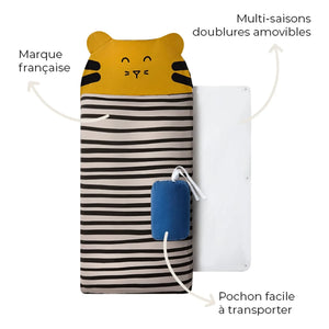 Les Petites Billes - Saco de dormir multiclimático Tiger | Camel