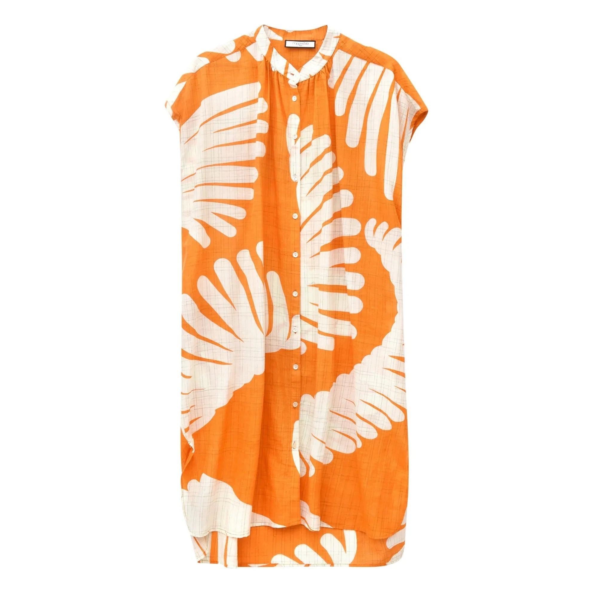 Mapoésie - Alma Palme Vestido de algodón | Naranja