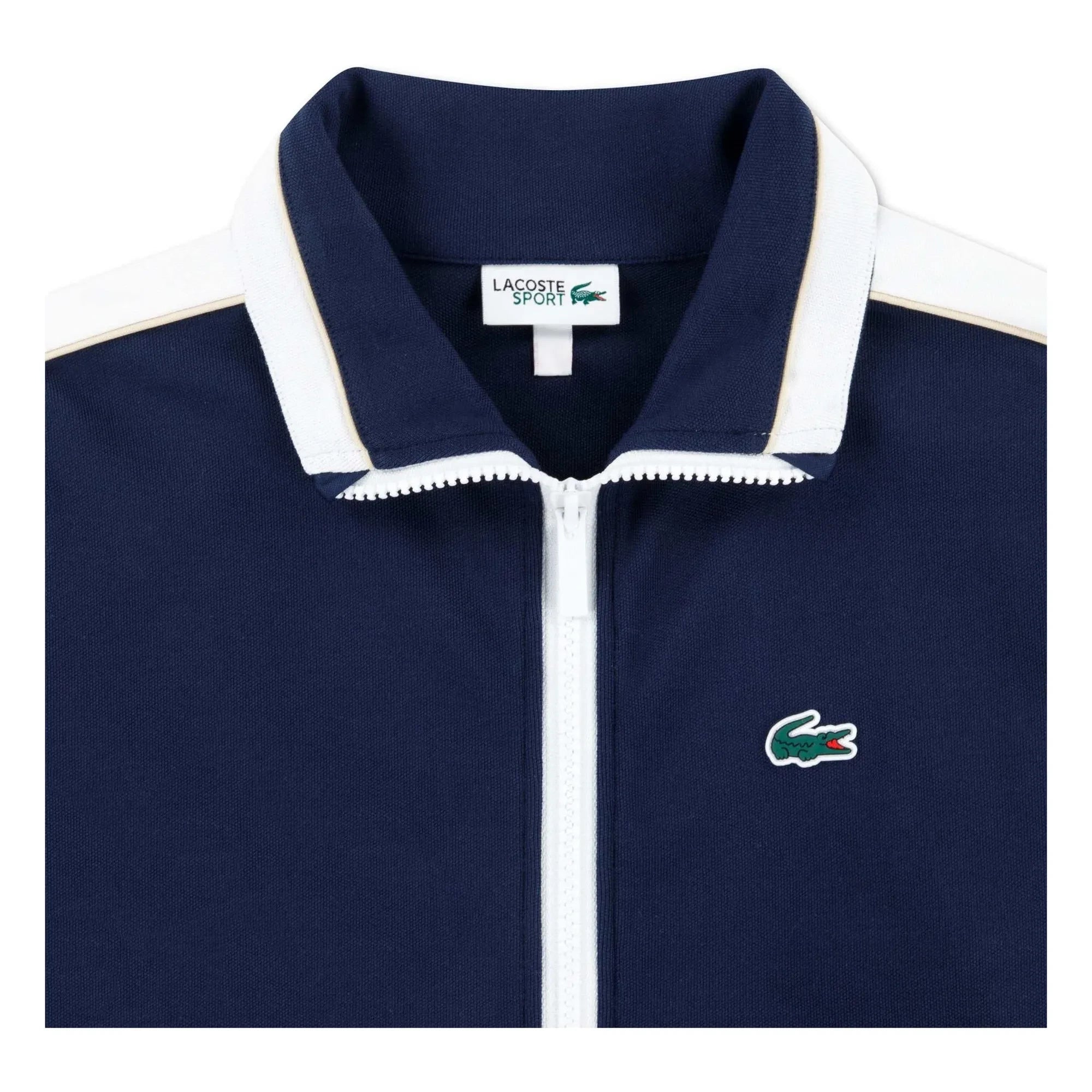 Lacoste - Sudadera deportiva con cremallera de algodón orgánico | Azul marino