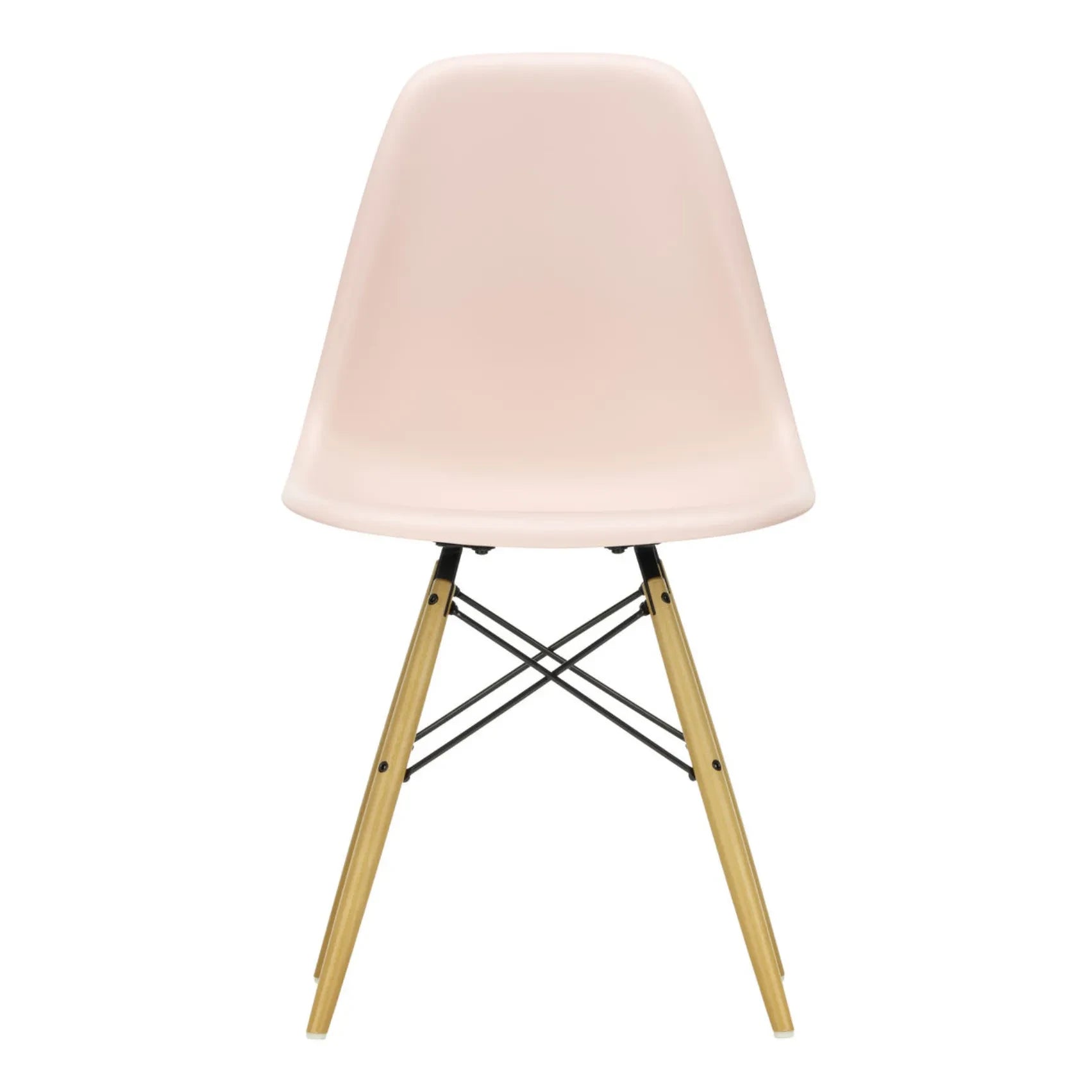 Vitra - Silla de plástico DSW - base de arce - Charles & Ray Eames | Rosa suave