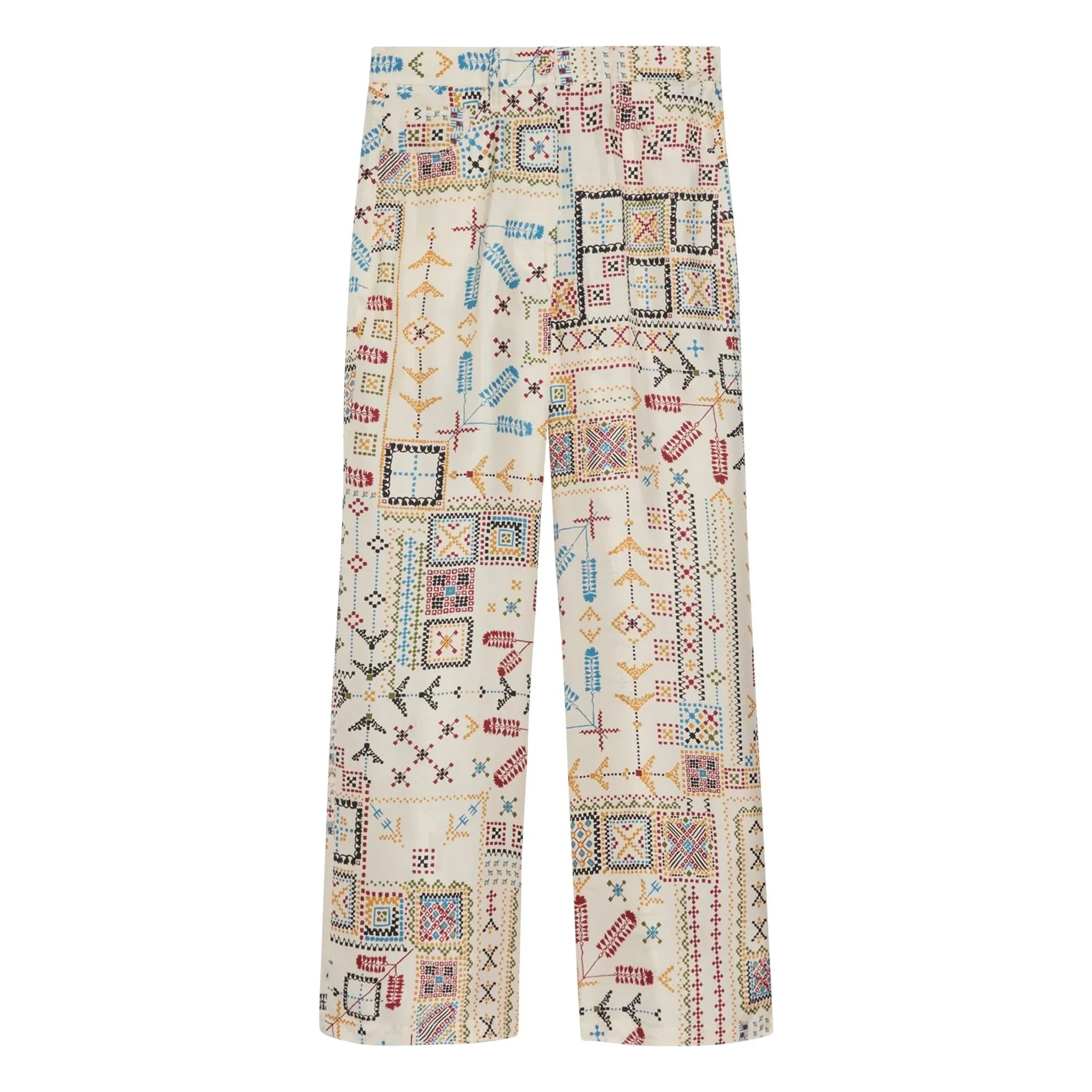 Momoni - Pantalón de Seda Ortiz | Crema