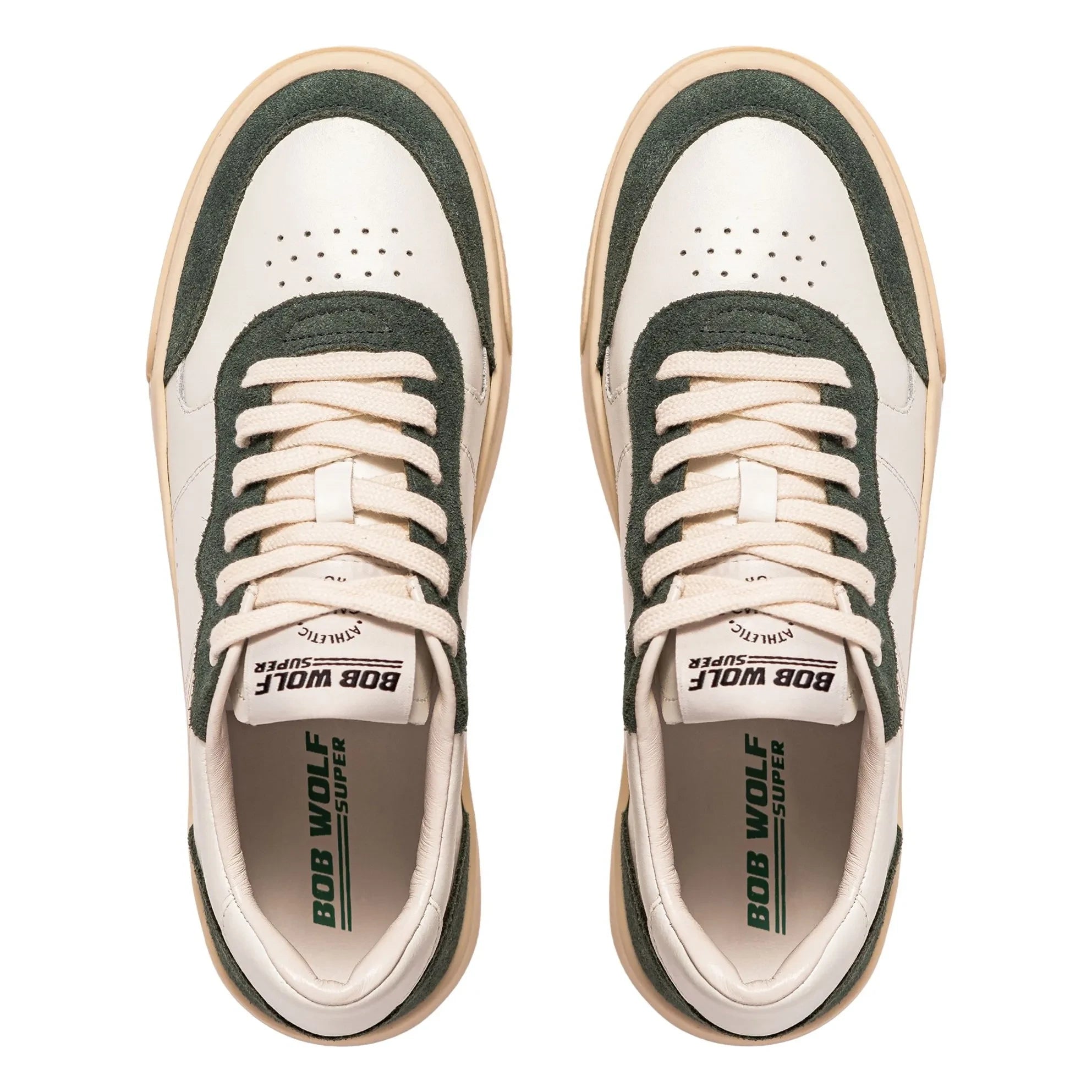 Bob Wolf - Zapatillas de piel y ante Legacy '76 | Verde oscuro