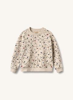 Wheat - Sandro "Guirlandes" Sudadera de algodón orgánico | Crema