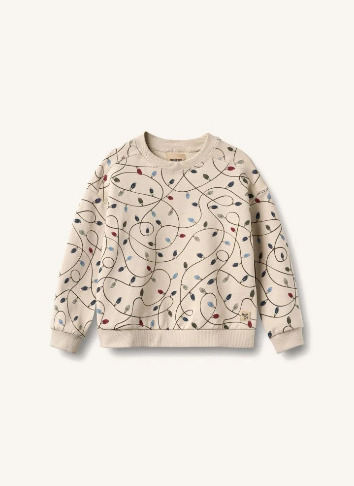 Wheat - Sandro "Guirlandes" Sudadera de algodón orgánico | Crema