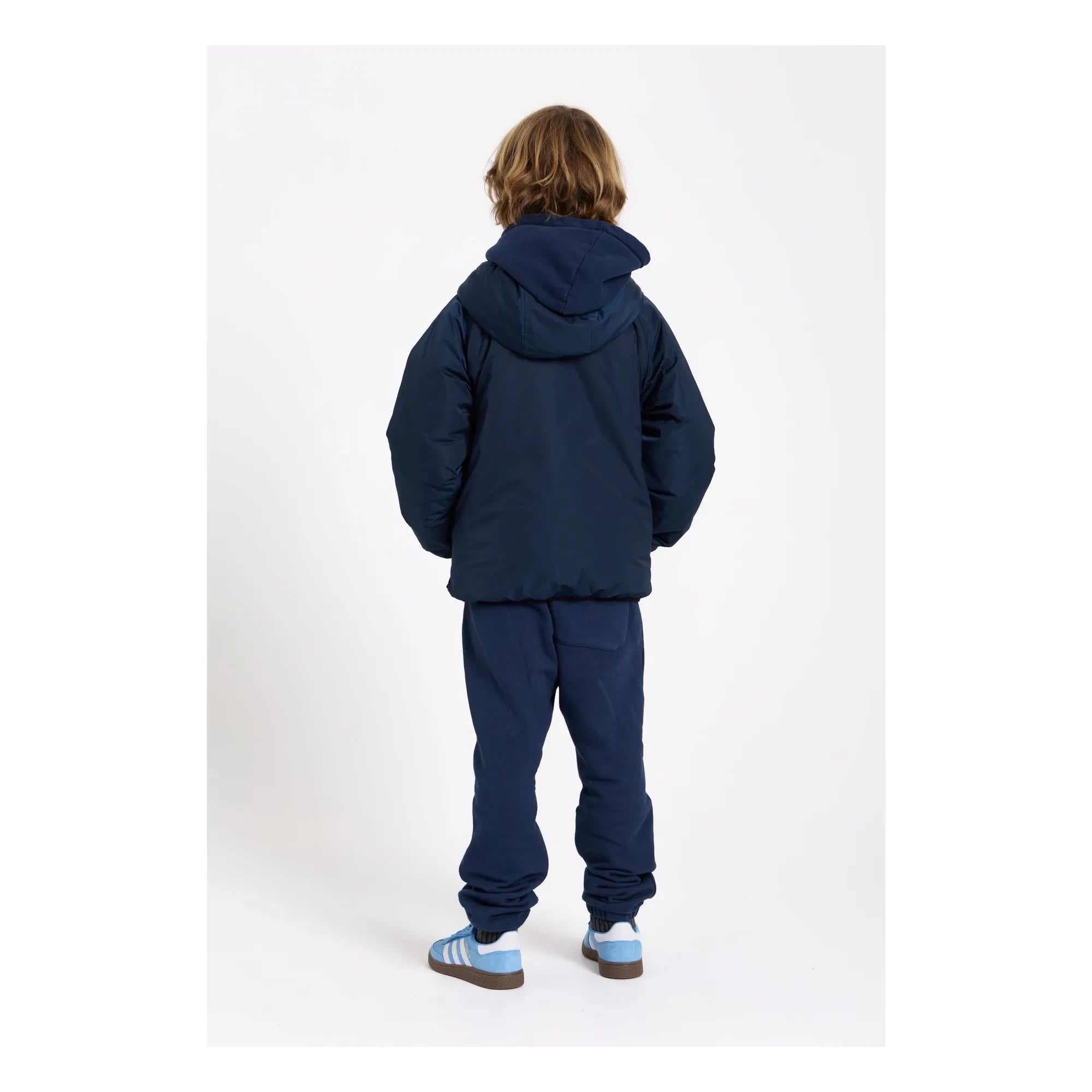 Smallable Kid - Pantalón de chándal de algodón orgánico lavado azul