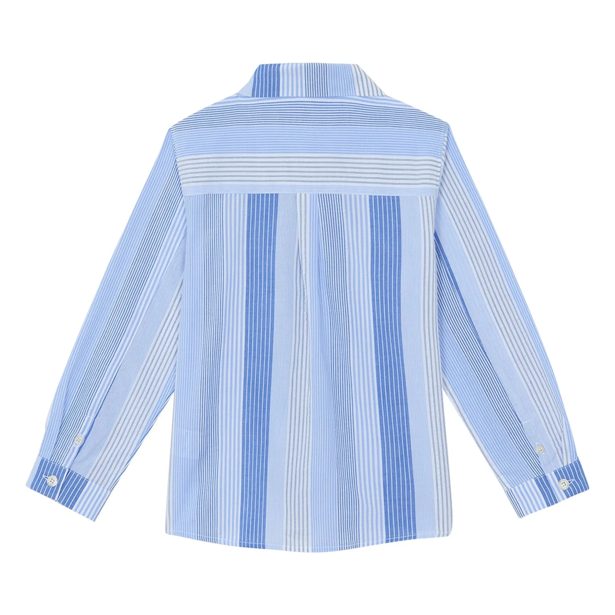 Tartine et Chocolat - Camisa de rayas en contraste | Azul