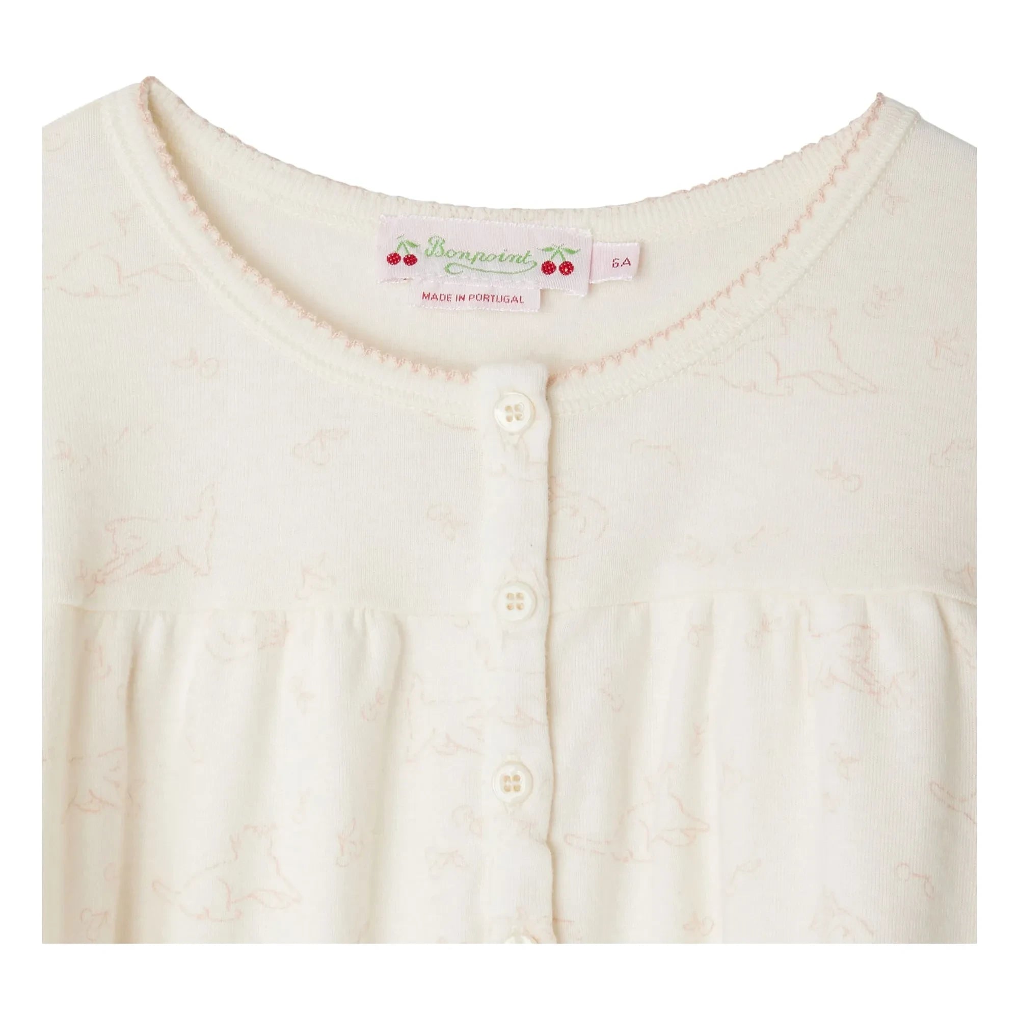 Bonpoint - Pijama de algodón orgánico Jucie | Crudo