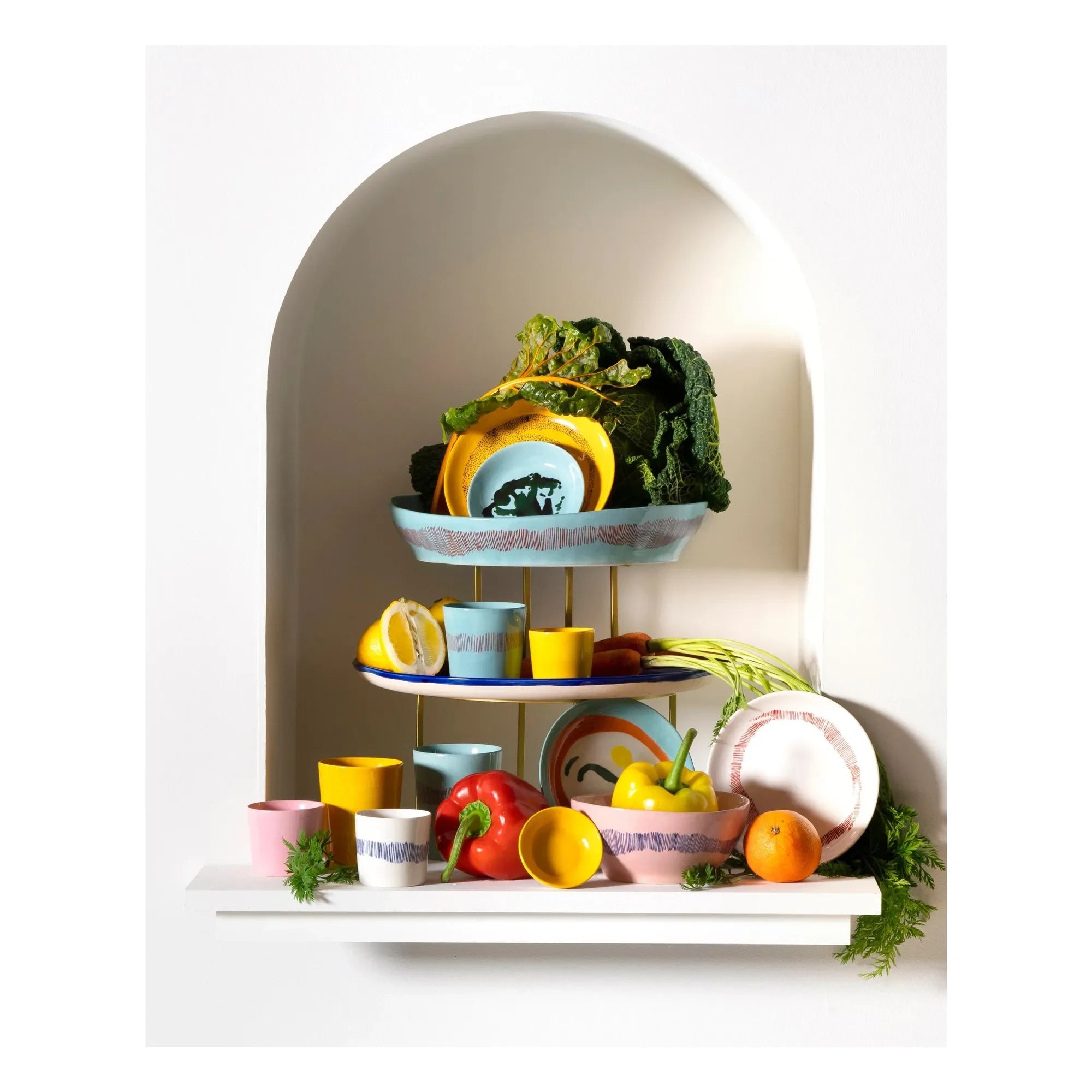 Serax - Platos hondos Feast, Ottolenghi - Set de 2 | Turquesa