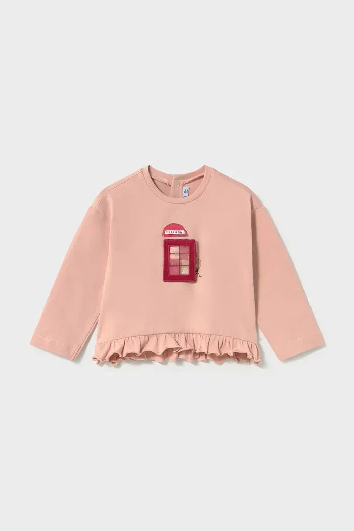 Blusa Mayoral de manga larga de algodón para niños