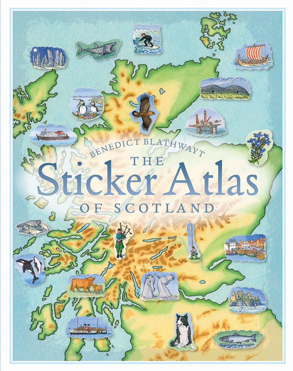 Birlinn - Atlas de pegatinas de Escocia