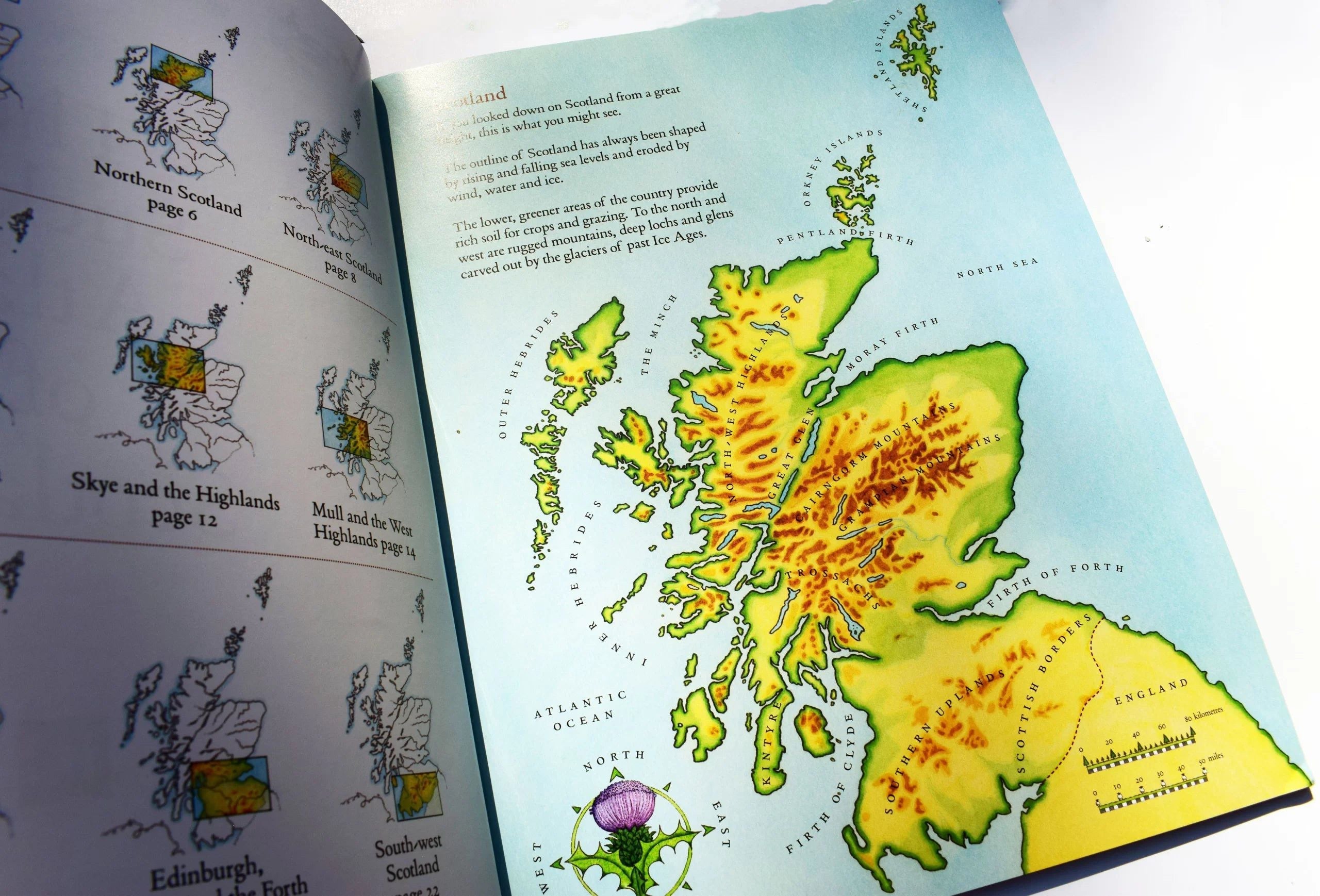 Birlinn - Atlas de pegatinas de Escocia