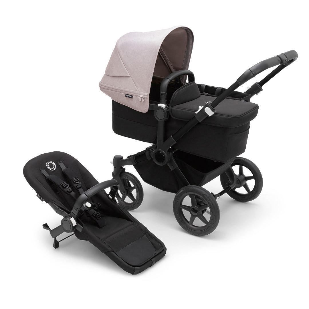 Bugaboo Donkey 5 Mono Pushchair-Strollers-Black/Misty White- | Natural Baby Shower