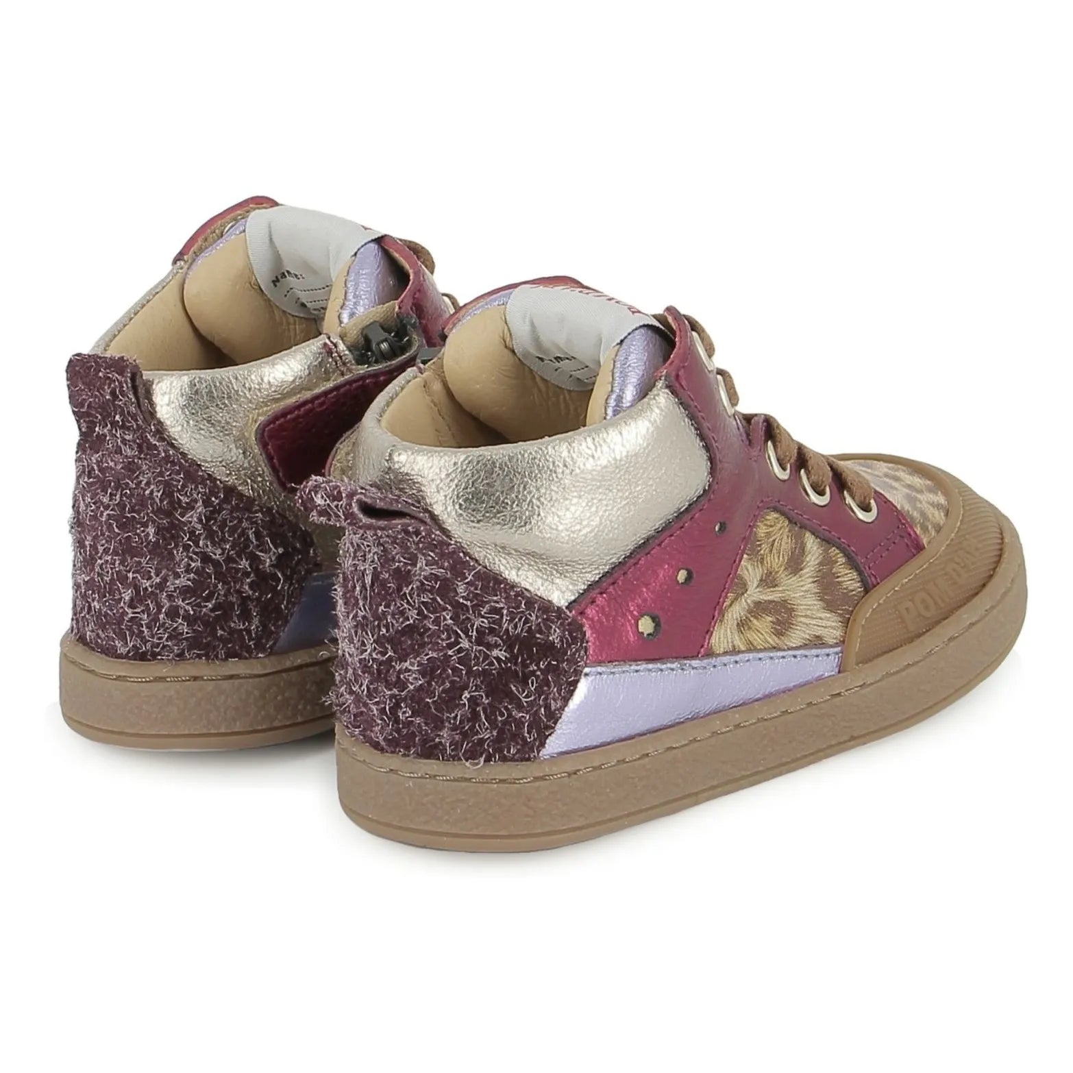 Pom d'Api - Zapatillas deportivas Bump Leopardo Mousse | Fucsia