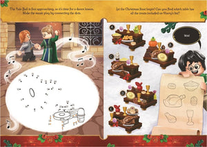 Buster Books - Lego Harry Potter Magical Christmas Libro de actividades e historias en inglés con figura de juguete