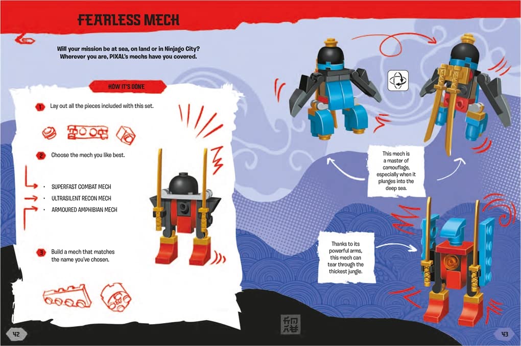 Buster Books - Libro de actividades e historias en inglés con figuras LEGO Ninjago