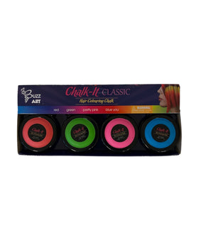 Buzz Art - Tizas de pelo para niños - Colores neón Clásico