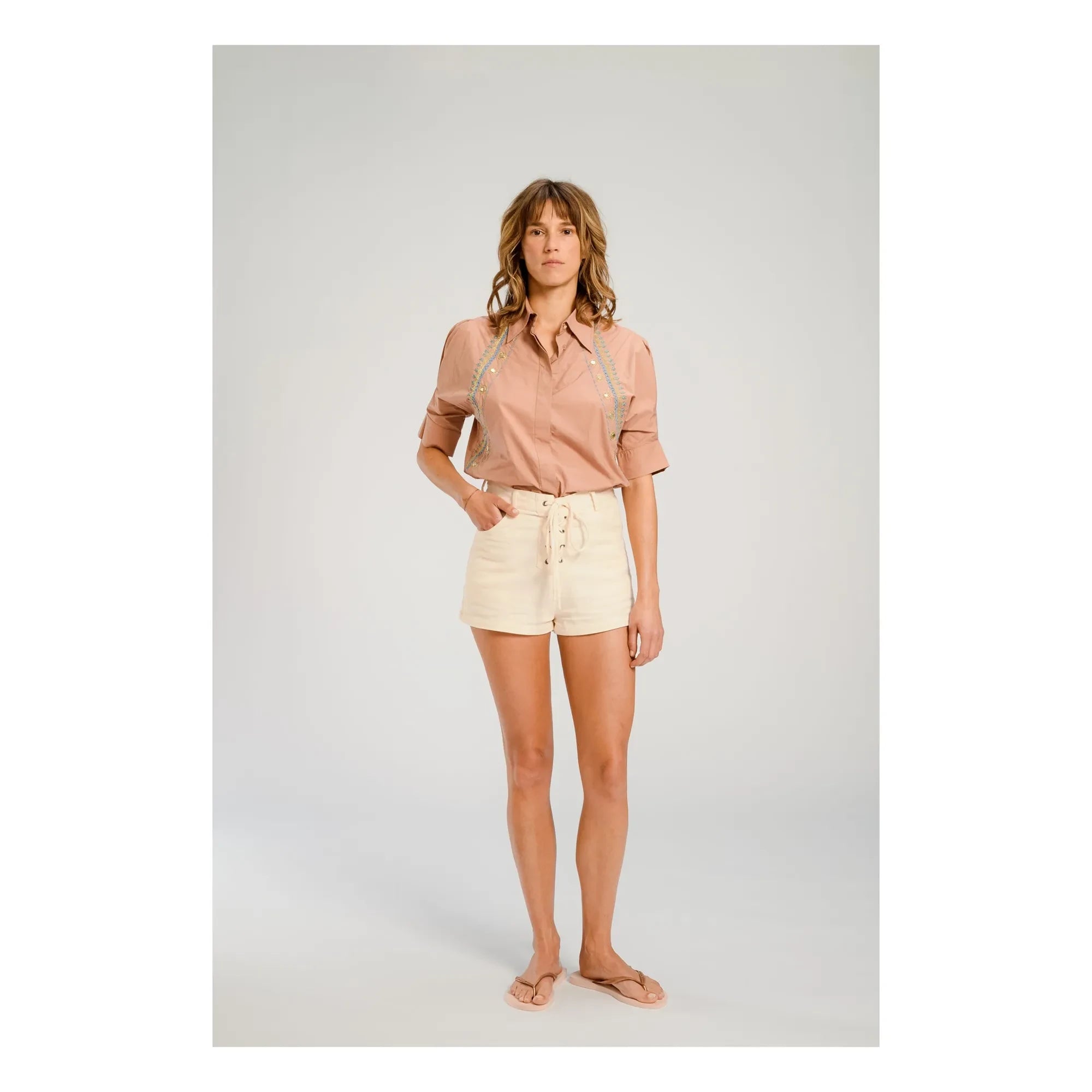 Virginie de Vinster - Blusa Los Ángeles | Terracota
