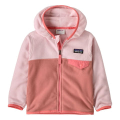 Patagonia - Chaqueta polar Micro D Snap-T de fibra reciclada para bebé | Rosa