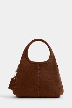 Bolso de hombro de ante Coach Lana 19 para mujer
