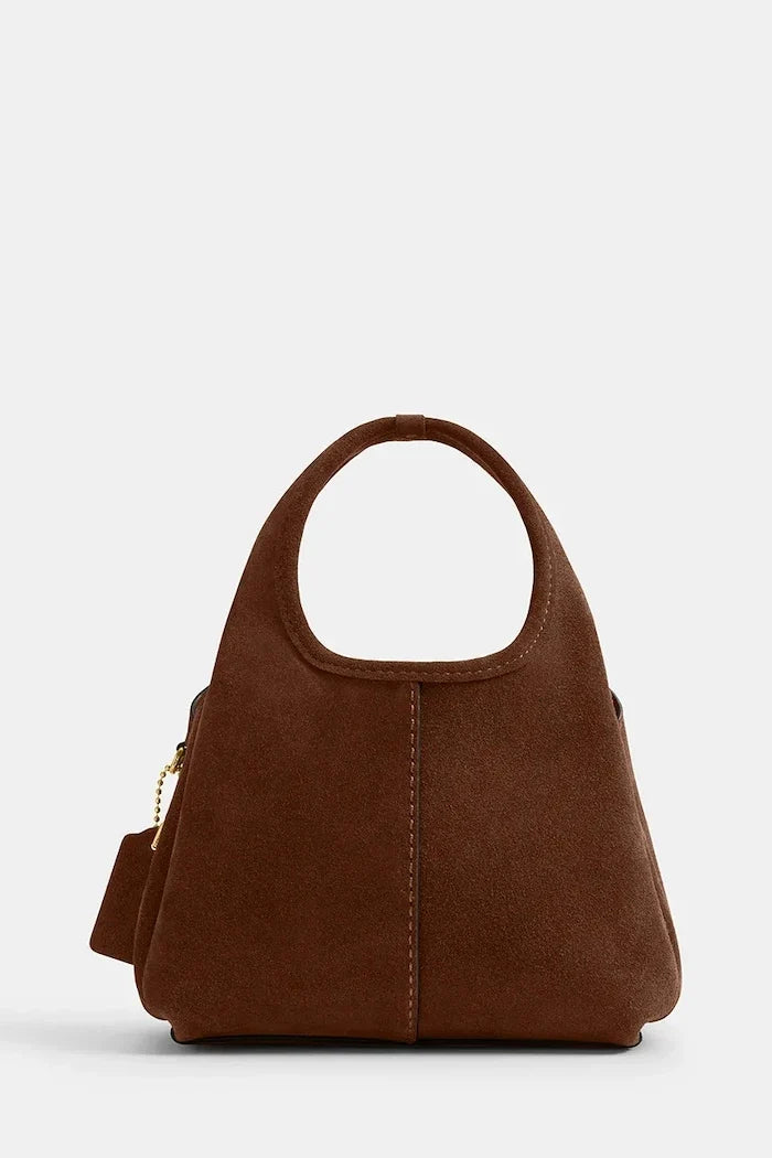 Bolso de hombro de ante Coach Lana 19 para mujer