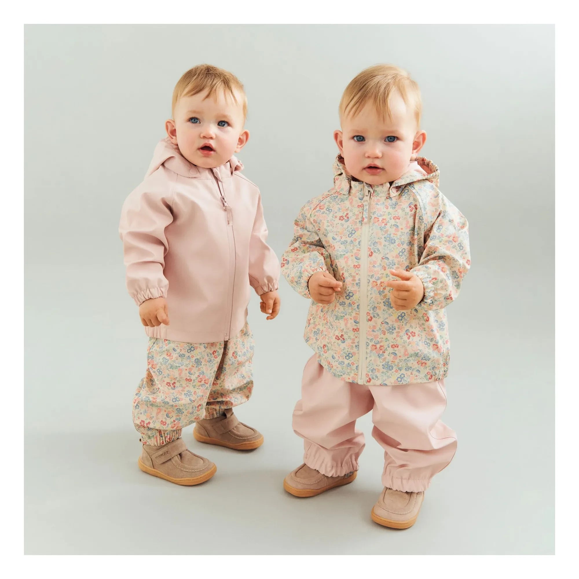 Wheat - Chardy Fleurie Chaqueta Impermeable de Fibra Reciclada | Albaricoque