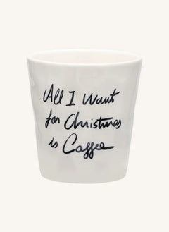 Anna + Nina - "All I Want Is Coffee" Taza de Café | Blanca