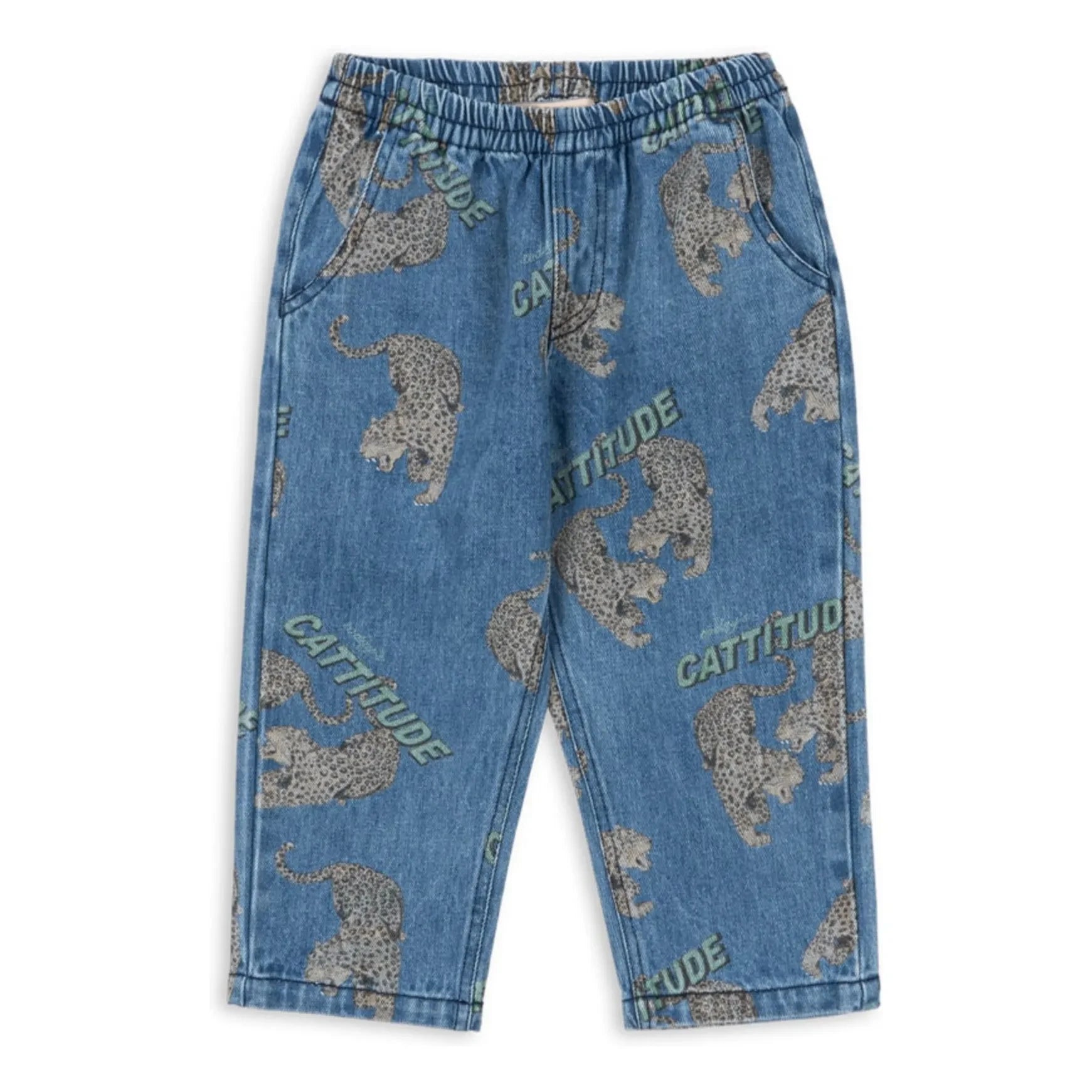 Konges Sløjd - Jeans Cheetahs Magot de Algodón Orgánico | Azul