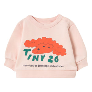 Tinycottons - Jersey Perro Tiny 26 Algodón Orgánico Bebé | Rosa Pálido