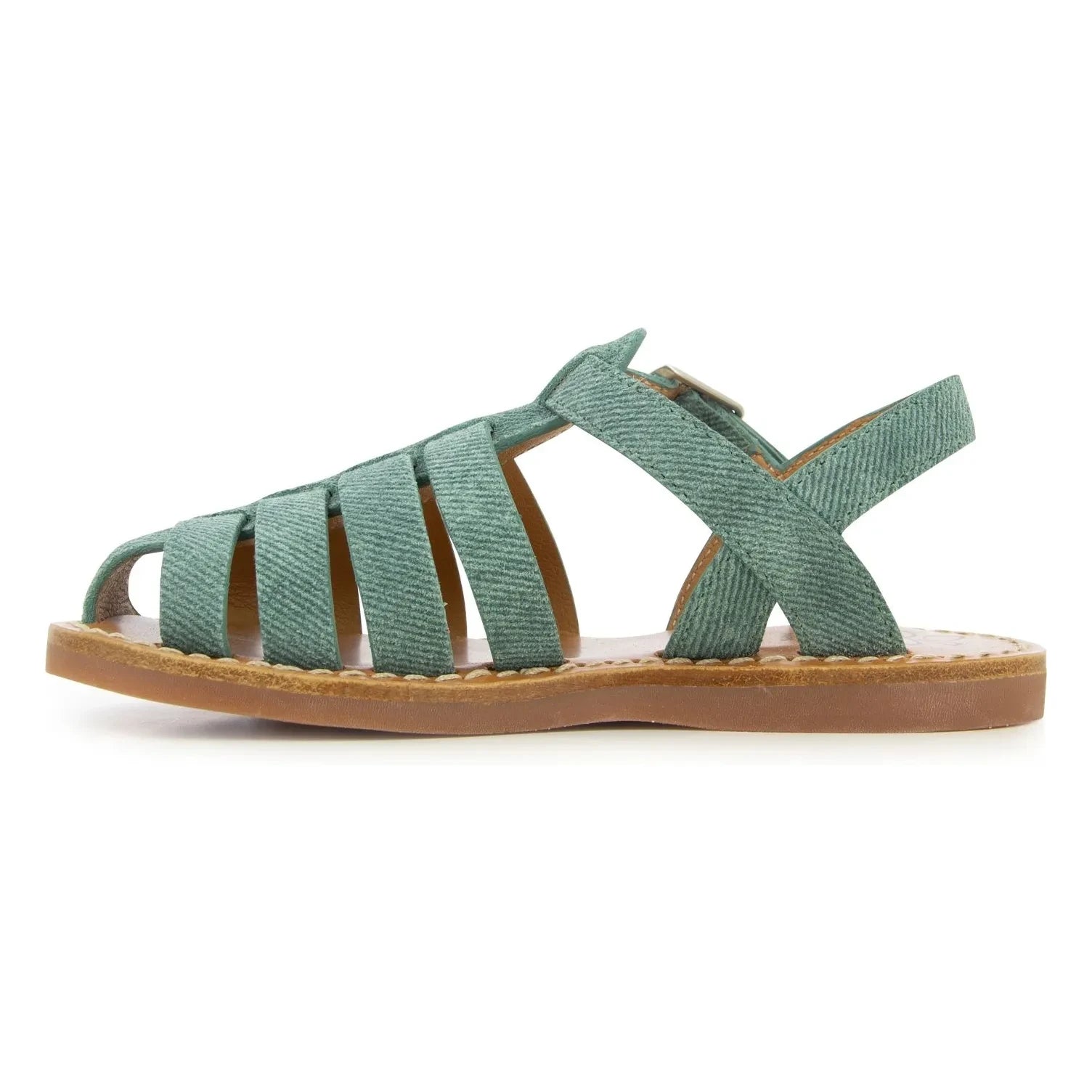 Pom d'Api - Sandalia Beach-Stitch Dad | Verde Menta