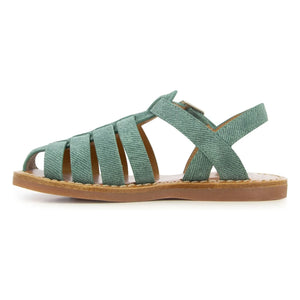 Pom d'Api - Sandalia Beach-Stitch Dad | Verde Menta