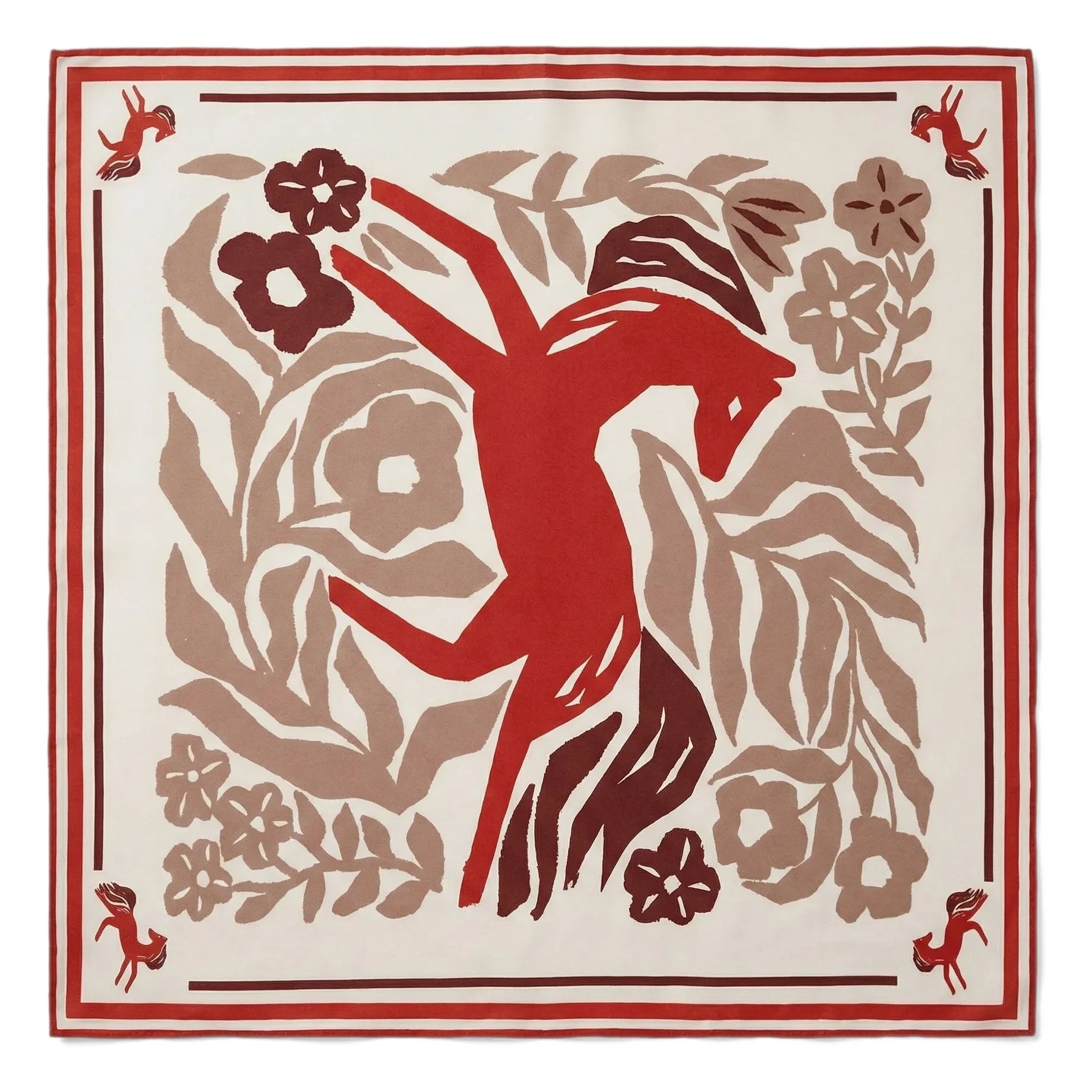 Hundred Pieces - Foulard Elyne Cheval | Crema