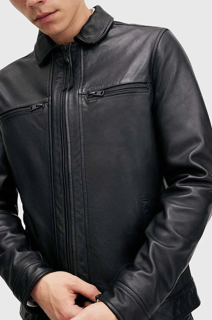 Chaqueta de cuero AllSaints LUCK
