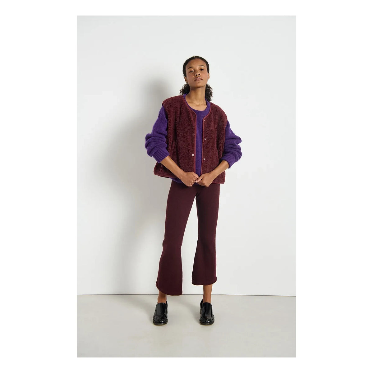 American Vintage - Chaleco Hoktown sin mangas | Borgoña