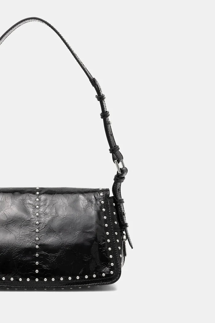 ZADIG&VOLTAIRE LE ZOUZOU VINTAGE PATENT STUDS Bolso de piel