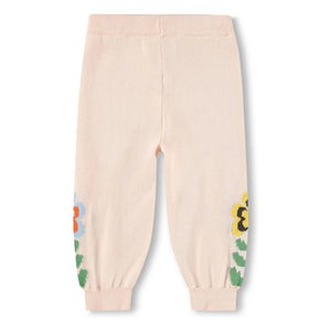 Molo - Pantalones de chándal de algodón orgánico con estampado floral | Rosa claro