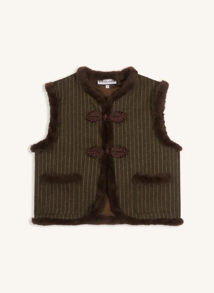Maria de la Orden - Chaqueta de Lana de Viena | Marrón Taupe