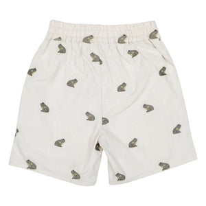 Donsje - Pantalones cortos de lino Olivier Frogs | Blanco roto
