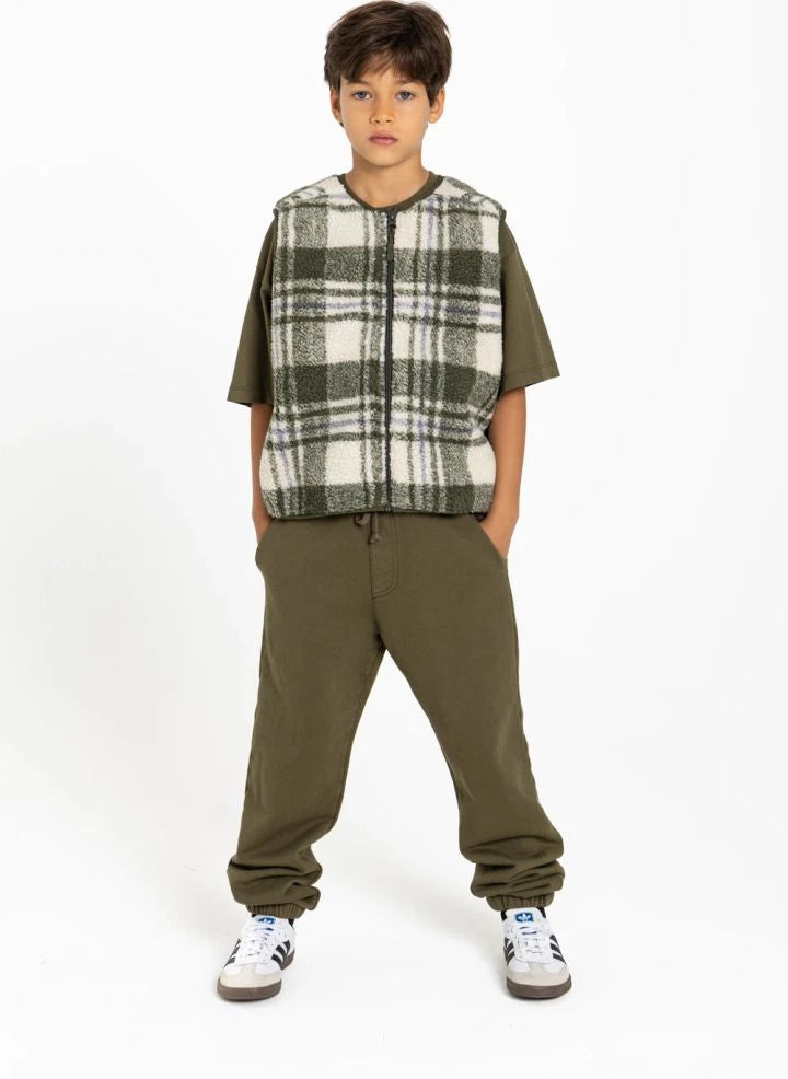 Smallable Kid - Pantalones Jogger de Algodón Orgánico | Verdigris