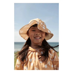 Gorro Amelia de algodón orgánico de doble cara de Liewood | Albaricoque