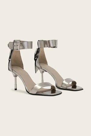 Sandalias de piel AllSaints Noir Mid Sandal