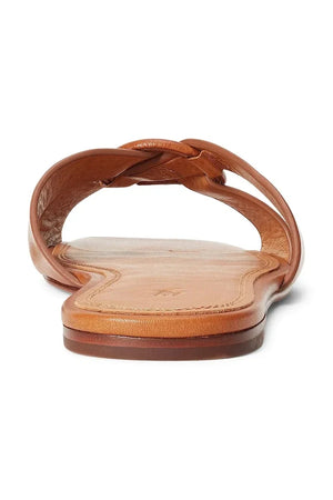 Pantufla de cuero con anillo Polo Ralph Lauren