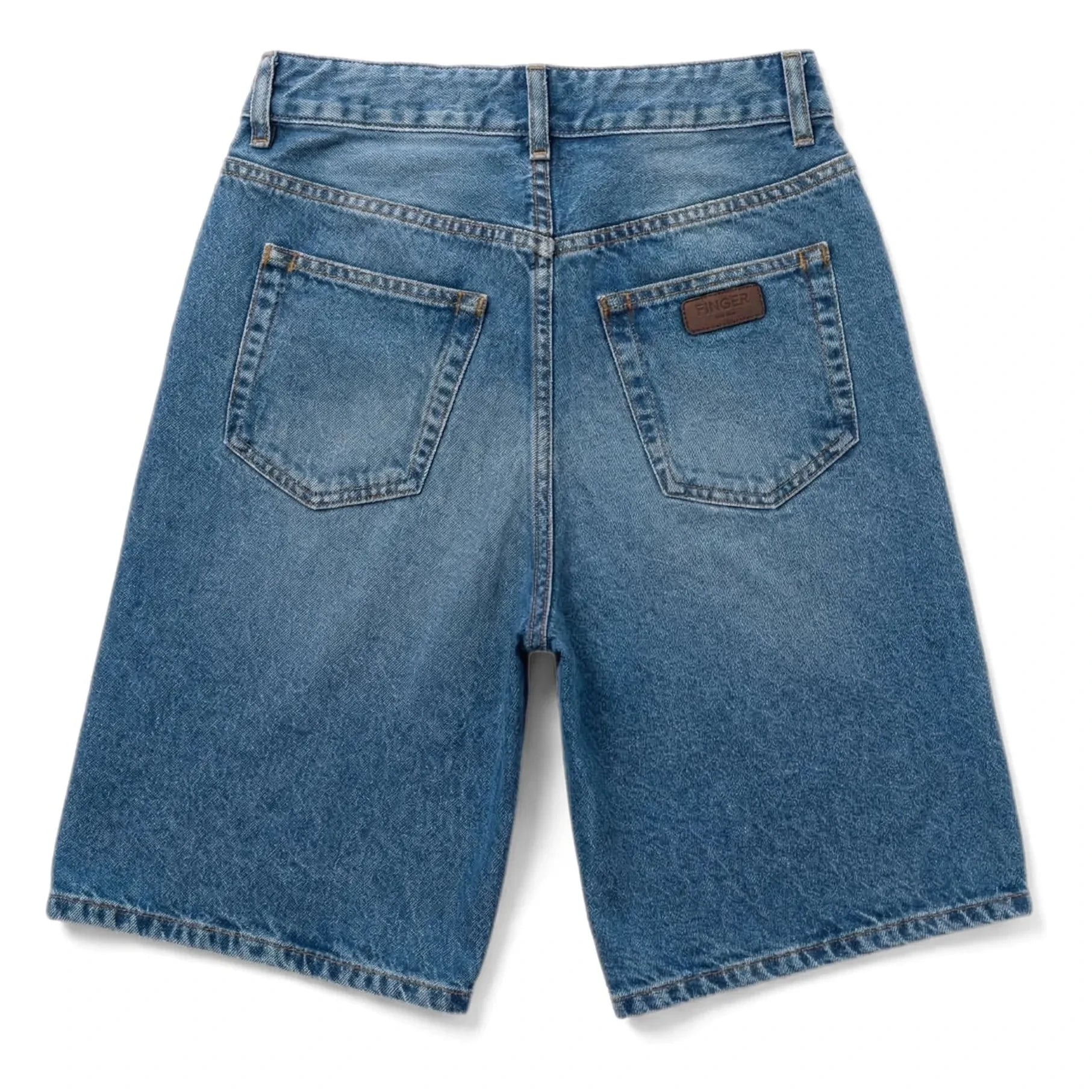 Finger in the nose - Bermuda Denim Oversize Sacha | Azul denim